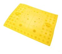 JJZXPJ Foot Massage Mat, Acupressure Massage Mat Magnetic Shiatsu Reflexology Foot Massage Pad Best for Plantar Fasciitis Suitable for Men and Women Health Care Tool (Color : Yellow)