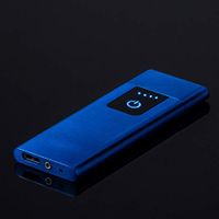 GoodKE Metal Flameless Windproof Electronic Lighter with Touch Switc Lighters 72x30x4mm