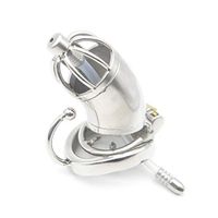 Anti-Derailment Portable Comfortable Sleek Toy, Comfortable Sleek Toy for Happy Flirting, 60mm Long Cage with Anti-Off Ring HAIWEHAO (Size : Ring 50mm)