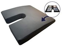 ERGO21 Liquicell Coccyx Cushion - Better Than Gel, Foam, and Air! Liquid-Filled Membranes. Blood Flow Improved by 150% (Extra Large - 20W x 18L x 2.5H) - 4 Sizes
