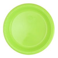 Pans Pro 50 Count Plastic Plate (10 Inch, Lime Green)