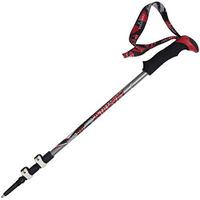 Crutches Folding Trekking Poles Charcoal Ultra Light Retractable Walking Stick Hiking Mountain Walking Stick Green Red (Color : Red, Size : 65cm)
