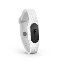 MyID Hive Medical ID - Store Medical Information for Free - Super Comfortable Silicone Material - Perfect for Those with Diabetes, Autism, Etc - Fits Kids & Adults - Stealth Pod (White M/L)