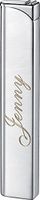 Personalized Nidia Brushed Silver Finish Traditional Candle Flame Lighter Free Engraving