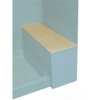 Swan SB01248.040 Solid Surface Shower Bench Seat, 12.75-in L X 48-in H X 0.4-in H, Bermuda Sand