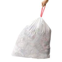 Quaanti 30 X Strong Drawstring Trash Bags,30 Gallon Clear Eco-Friendly & Heavy-Duty Kitchen Garbage Bags Strong & Resilient Waste Bags for Bathroom, Bedroom, Home, Office, Trash Cans (Hot Pink)