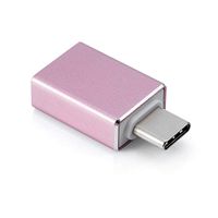 USB C to USB A 3.0 Adapter, Thunderbolt 3 to USB 3.0 Adapter Compatible with MacBook Pro 2019 and Before, MacBook Air 2019/2018, Dell XPS and More Type C Devices (Rose Pink)