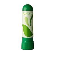Essential Oil Nasal Inhaler-Promote Focus, Concentration, Relaxation, Mood, Sleep and Pain. 100% Natural. 1 Per Pack. Organic Essential oils. (Focus Inhaler, Each)