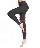 DCCDU Medical Compression Pantyhose for Women & Men, Support 20-30 mmHg Treatment Swelling, Edema Varicose Veins (Footless Black, L)