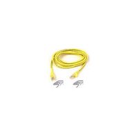 BELKIN cat5e 50ft yellow crossover cable molded gray w/snagless boot A3X126-50-YLW-M
