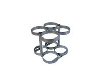 FWF Oxygen Floor MOUNTABLE Rack Holds 4 (D OR E Style) Diameter 4.3" Made in USA
