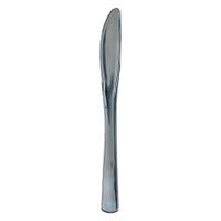 Hoffmaster 883252 Premium Cutlery, Silver Metallic Plastic Cutlery Knives 7.875 Inch, Box of 500