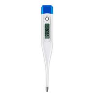 Oral Thermometer, Basal Thermometer for Adult and Baby Fast Reading, Washable Baby Thermometer for Oral, Rectal and Axillary Accurate Measurement, Soft Head, Blue