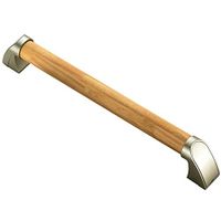 Grab Rails for Bathroom Modern Wood Grab Bars for Bath and Shower, Non-Slip Safety Support Rail for Disabled and Elderly in Toilet,Beige,34