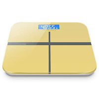Beautiful girl's shop USB Charging Electronic Scale Charges Only 2 Times A Year. Electronic Scale Small Cute Weight Scale Household Small Body Scale Accurate Adult Weighing (Color : Gold)