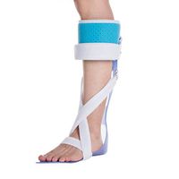 QETU AFO Drop Foot Support Splint, Posterior Leaf Type Hypophyseal Ankle Joint Fixed Foot Rest, Wearable Shoes Ankle Varus Valgus Orthosis,Left Foot,S