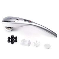 BIVI DX Cordless Deep Tissue Massager for Muscles, Back, Foot, Neck, Shoulder, Leg Pain Relief - Handheld Full Body Massager - White