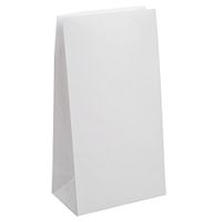 White Paper Party Favor Bags, 12ct