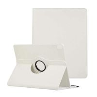 2018 iPad Pro Case 11 Inch, YiMiky Lightweight 360 Degrees Rotating Tablet Cover Lightweight Slim Fit PU Leather Case with Stand Feature Case Cover for iPad Pro 11 inch 2018 Release - White
