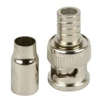 Professional RG59/BNC Male Crimp-On Connector, 2 piece set (200pcs)