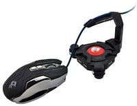 Dragonwar Mouse Bungee Cord Holder with 4 USB 3.0 Hub, Boost Accuracy By Avoid Cable Drag