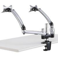 Cotytech Dual Apple Desk Mount Spring Arm Clamp Base - Silver (DM-GS2A-C)
