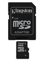 Kingston Digital 16 GB microSDHC Class 10 UHS-1 Memory Card 30MB/s with Adapter (SDC10/16GB)