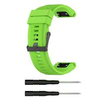Lyperkin Compatible with Garmin Fenix 5 Plus Watch Band 22mm, Fashion Soft Silicone Quick Install Kit Watch Strap Replacement Buckle Strap Wristband Watch Band Wrist Strap, Easy Fit - Multicolor