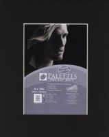 Palettes Pre-Cut Mat- Smooth Black 16x20 Inch (10.5x13.5 Inch Window)