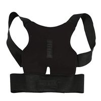 Back Corrector - New Unisex Adjustable Lumbar Shoulder Corrector Belt Brace, Back Pain Support Band (Size : L)