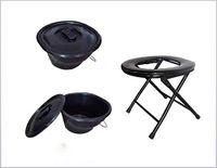 PLLP Medical Rehab Chair, Wheelchair,Bedside Commode Chair Toilet with Padded Seat Use As Stand Alone or with Toilet Bedside Commodes Medical Chair for Elderly Handicap