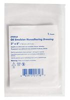 Pack of 24 Sterile Oil Emulsion Gauze Dressing 3" x 8". Non-Adherent Dressing. Highly Absorbent, Fine Mesh Gauze. Gauze Sterile Dressing. Absorbent Dressing for Draining Surgical Wounds, Open Ulcers.