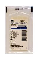 3M STERI-Strip A1847 1/2"x4" Antimicrobial Blend Tone Tan Flesh Elastic Skin Closures Face Bandages 6/Pack