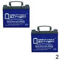 Mighty Max Battery 12V 35AH Gel Battery for Pride Mobility Jet 3 Ultra - 2 Pack Brand Product