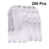 HEALLILY Cotton Finger Cover Sweatproof Anti-Scratch Protective Finger Cot for Home Store 200pcs(White)