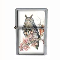 Wind Proof Dual Torch Refillable Lighter Skull Design-021