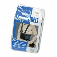 Safco Remedease Standard Back Support, Size X-Large Fits Waist 42-48, Black