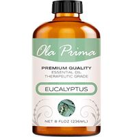 Ola Prima 8oz - Premium Quality Eucalyptus Essential Oil (8 Ounce Bottle) Therapeutic Grade Eucalyptus Oil