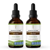 Pine Pollen Testosterone Unfiltered Tincture Alcohol Extract, Wildcrafted Pine Pollen (Scots Pine, Pinus sylvestris) Dried Pollen not Having Been Filtered Tincture Supplement (2x4 FL OZ)