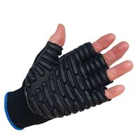 Impacto Ergonomic BLACKMAXX TOUCH Vibration Reducing - VI4746 - Medium (red cuff)