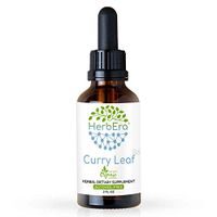 Curry Leaf B60 Alcohol-Free Herbal Extract Tincture, Super-Concentrated Organic Curry Leaf (Murraya koenigii) Dried Leaf (2 fl oz)