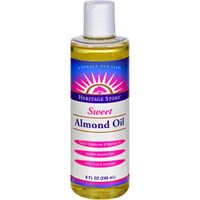 Almond Oil Sweet w/Vitamin E Heritage Store 8 oz Liquid