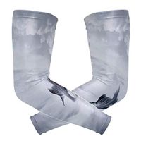LEVEIS Mermaid Arm Sleeves UV Protection for Men Women Sunblock Protective Gloves Running Golf Cycling Driving Long Arm Cover 1 Pair
