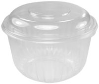 Dart C64BCD 64 oz Clear OPS Bowl With Dome Lid (Case of 126 Bowls w/Lids)