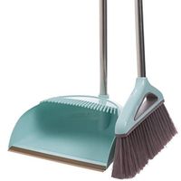 CHAOZHAOHENG TreeLen Dust Pan and Broom/Dustpan Cleans Broom Combo with 40"/52" Long Handle for Home Kitchen Room Office Lobby Floor Use Upright Stand up Dustpan Broom Set