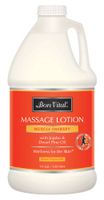 Bon Vital' Coconut Massage Lotion Made with 100% Pure Fractionated Coconut Oil, Lightweight Massage Lotion, Provides a More Relaxing Massage with Intense Skin Hydrating and Moisturizing, 1/2 Gallon Bottle