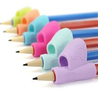 Tharv 3PCS/Set Children Pencil Holder Pen Writing Aid Grip Posture Correction Tool Soft Silicone (1)