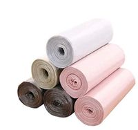 Colored Garbage Bag,Trash Pedal Bin Liners Without Handles PE Food Waste Plastic Bag Thickening Disposable Bin Leakproof Liners Bags for Bathroom Bedroom Office Kitchen Hotel Toilet Household 6 Pack