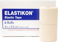 J&J Elastikon Elastic Tape 4" x 5 Yards (1 Roll)