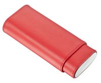 Visol Italiano Red Leather Cigar Case